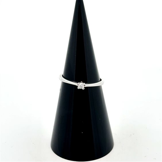 Ring Cianfrone Gioielli Woman Solitario Diamante in White Gold Diamante 0.05 Ct ANOR-2-198 - ANOR-2-198